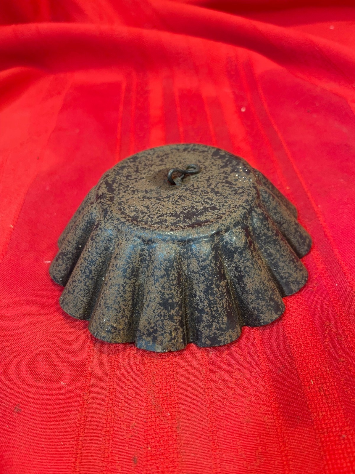 Antique Metal Hanging Oil Lamp Smoke Shade